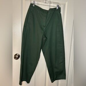 Ann Taylor Dark Green Chino Pants